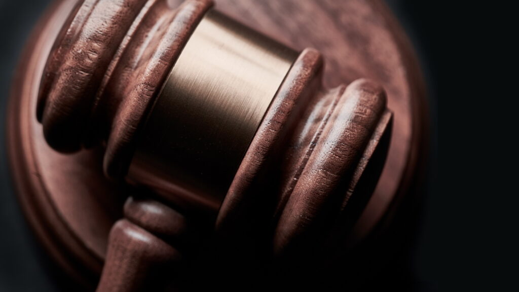 Close up of a gavel.